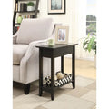 Table d'appoint relevable avec rangement dissimulé et étagère inférieure