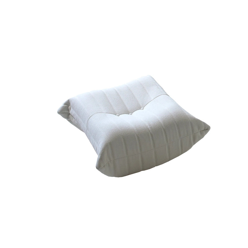 Fauteuil de sol sans accoudoirs en mousse à mémoire de forme avec housse en tissu peluche