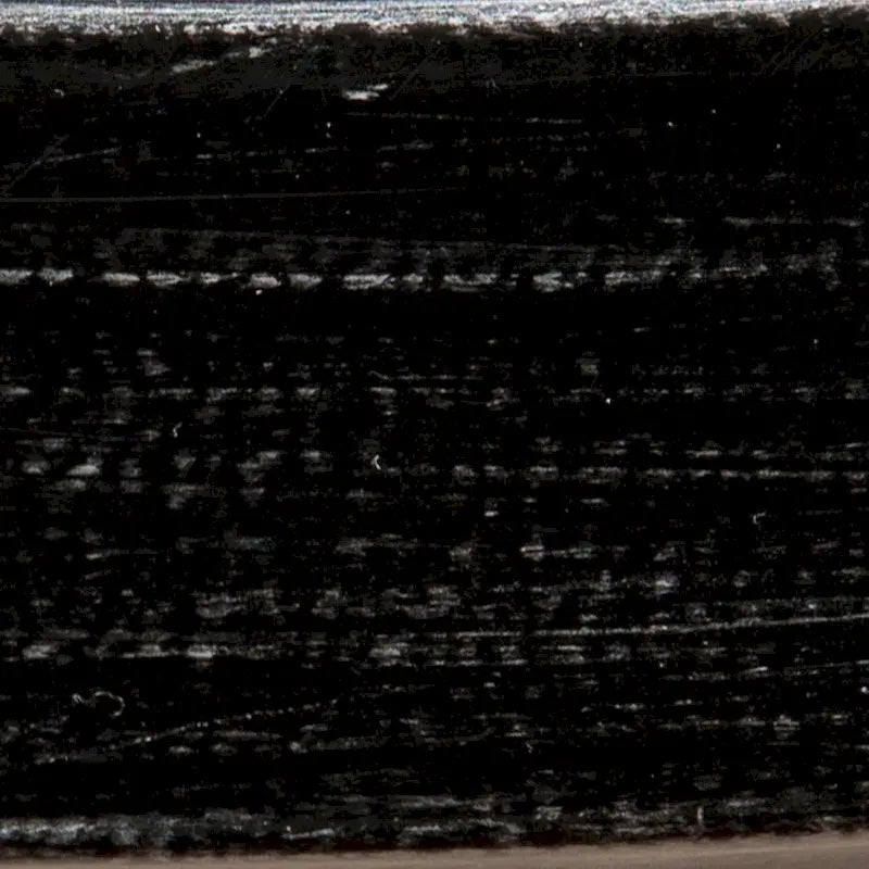 Table basse ronde en fer noir vieilli avec plateau en verre trempé et étagère inférieure